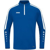 JAKO Kinder Pullover Ziptop Power, Größe 140 in Blau