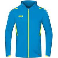 JAKO Kinder Trainingsjacke Challenge mit Kapuze, Größe 152 in Blau
