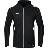JAKO Kinder Trainingsjacke Challenge mit Kapuze, Größe 164 in Schwarz