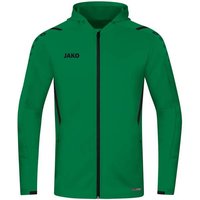 JAKO Kinder Trainingsjacke Challenge mit Kapuze, Größe 164 in Grün