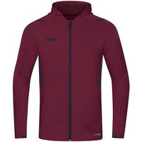JAKO Kinder Trainingsjacke Challenge mit Kapuze, Größe 140 in Rot