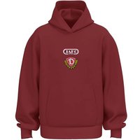 JAKO Unisex Dynamo Dresden Hoodie Freizeit, Größe L in Rot