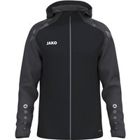 JAKO Unisex Kapuzenjacke Sonic, Größe S in Schwarz