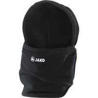 JAKO Unisex Neckwarmer mit Mütze, Größe 1 in Schwarz