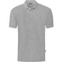 JAKO Unisex Polo Organic, Größe 3XL in Grau
