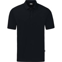 JAKO Unisex Polo Organic Stretch, Größe L in Schwarz