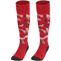 JAKO Unisex Stutzenstrumpf Sonic, Größe 3 (35-38) in Rot
