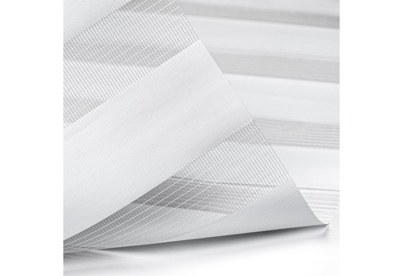 Doppelrollo 32,5 x 130 cm, weiß [Stoffbreite 29,1 cm], jalousiescout, blickdicht, mit Bohren/ohne Bohren, freihängend, Klemmen, Kleben und Schrauben OHNE Aufpre – Bild 4 von 5