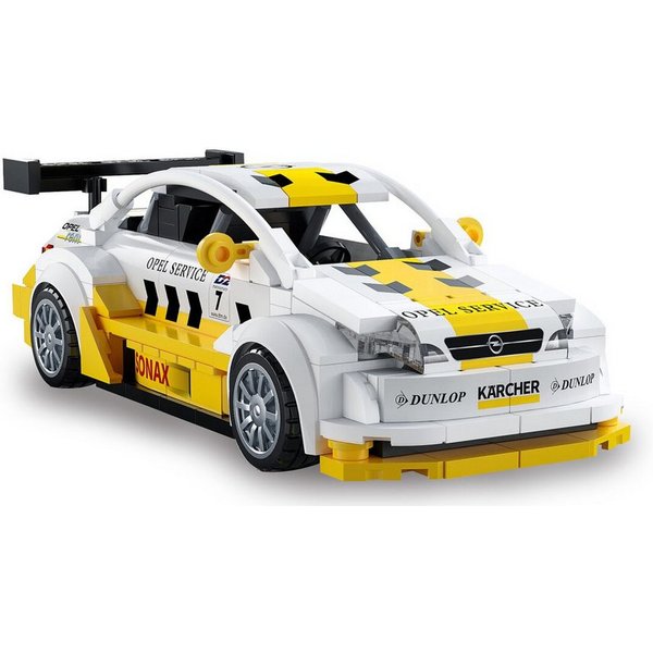 Jamara CaDA, Brick, Opel Astra V8 Coupe weiß (402922) Konstruktions-Spielset, (305 St), im Maßstab 1:24