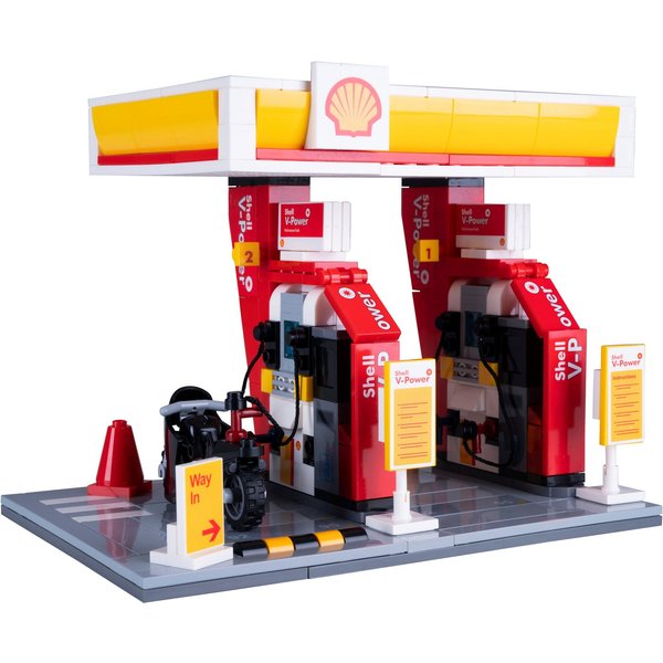 Jamara CaDA, Bricks, Shell Tankstelle (402858) Konstruktions-Spielset, (305 St)