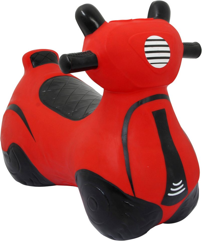 Jamara Hüpfspielzeug Hüpfroller, rot, inkl. Luftpumpe – Bild 3 von 5