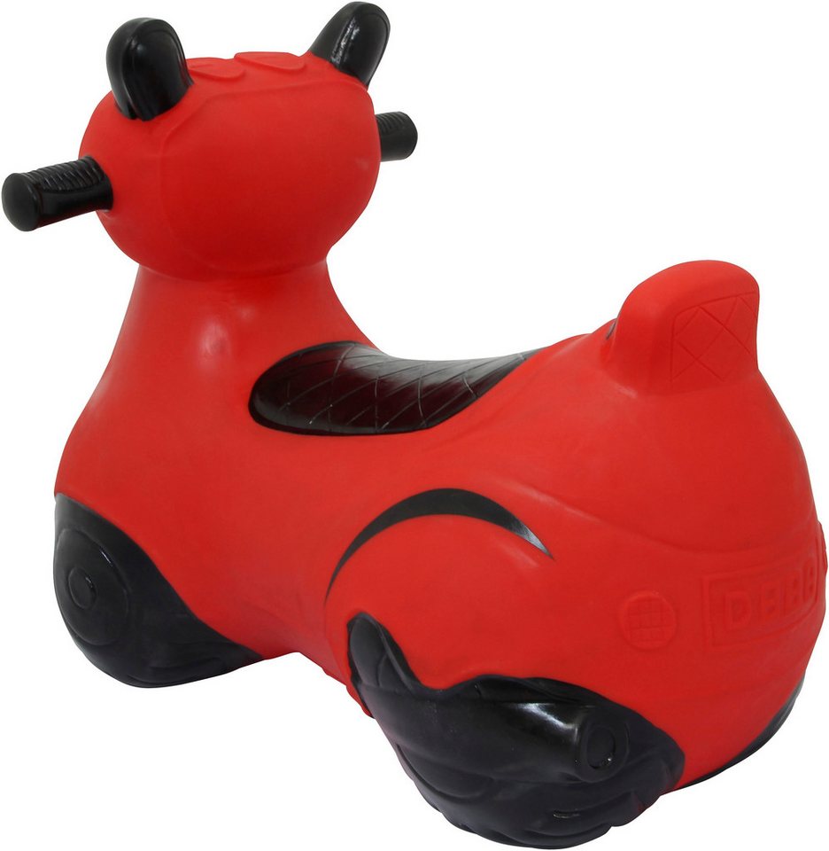 Jamara Hüpfspielzeug Hüpfroller, rot, inkl. Luftpumpe – Bild 4 von 5