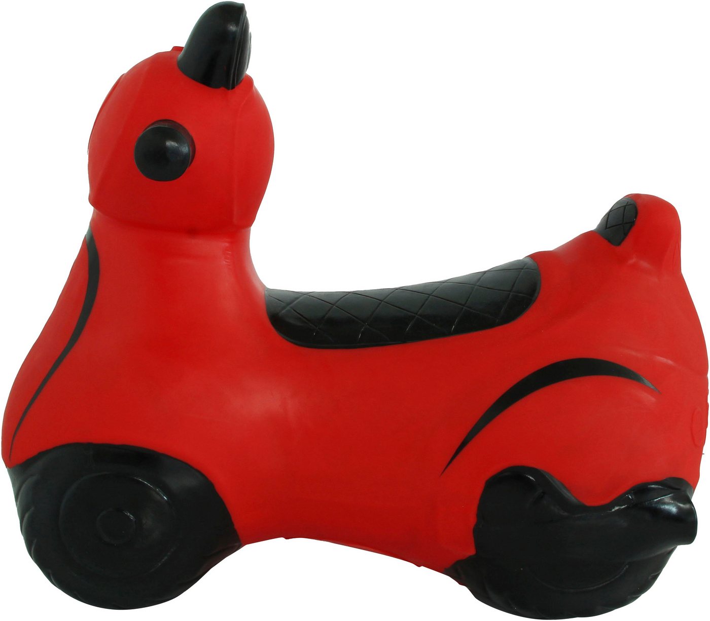 Jamara Hüpfspielzeug Hüpfroller, rot, inkl. Luftpumpe – Bild 5 von 5