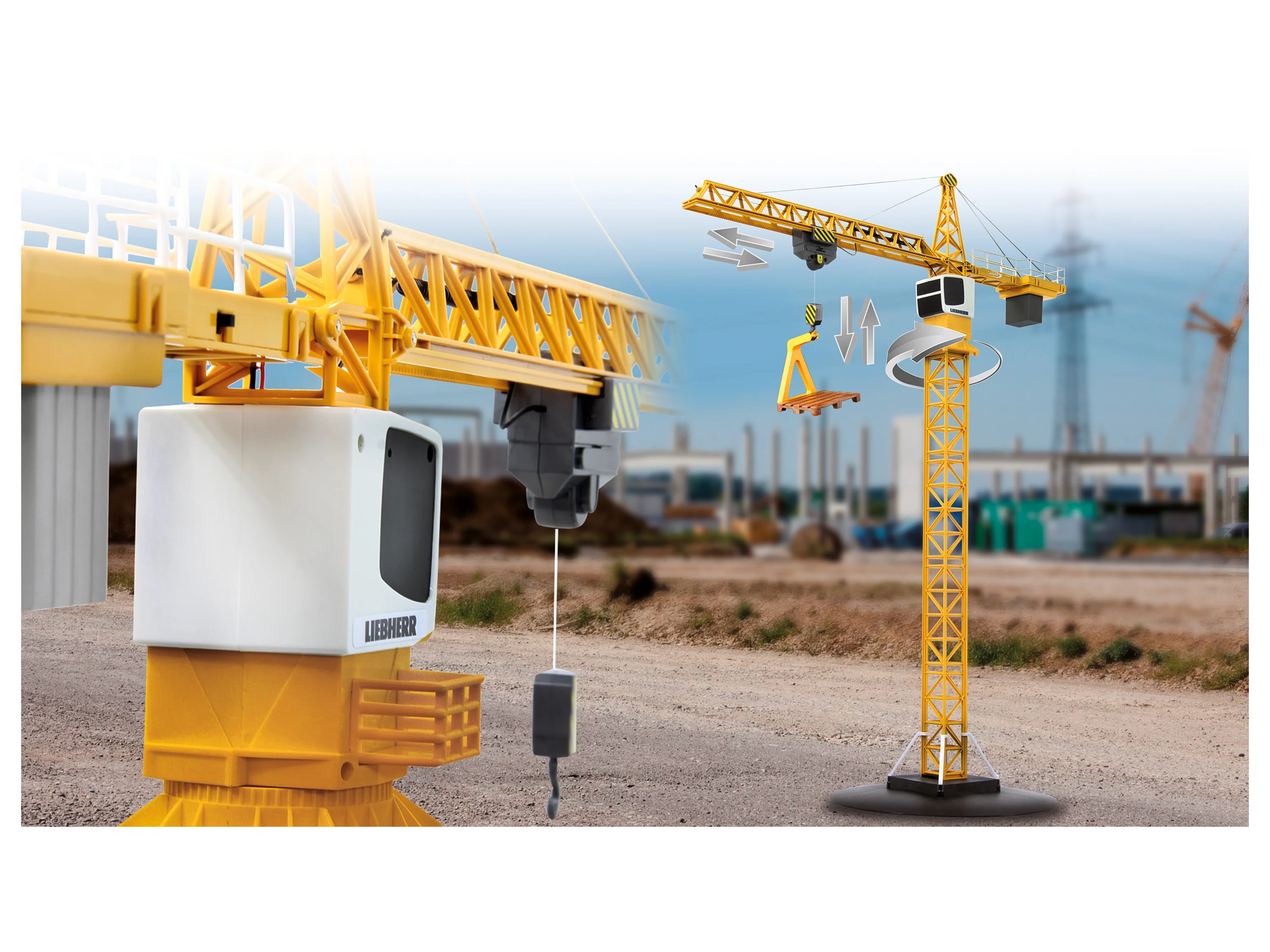 Jamara RC-Kran Liebherr Turmdrehkran – Bild 2 von 4