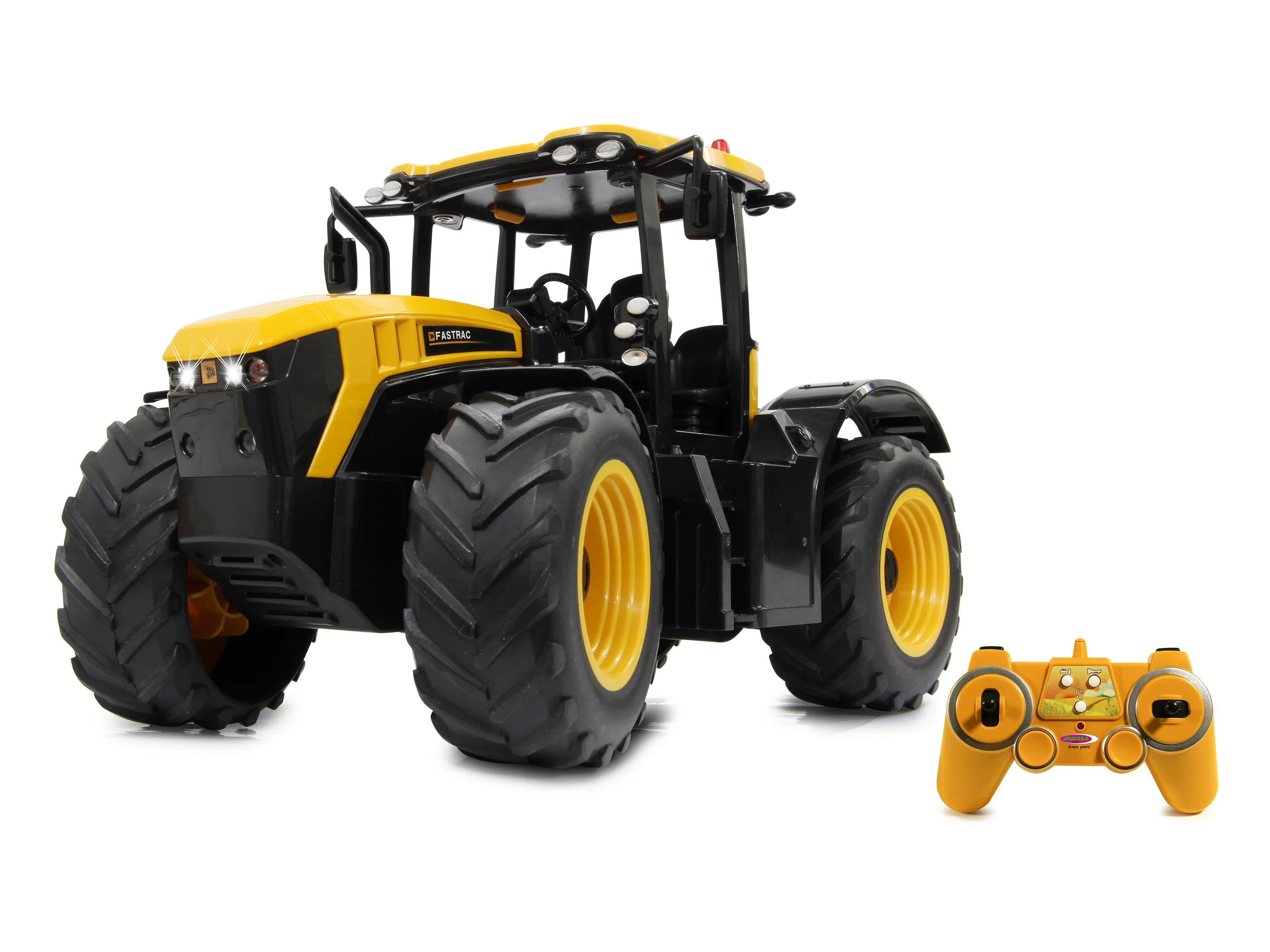 Jamara RC-Traktor JCB Fastrac 1:16, 2,4 GHz, mit LED Licht und Rückfahrwarnsound – Bild 3 von 4