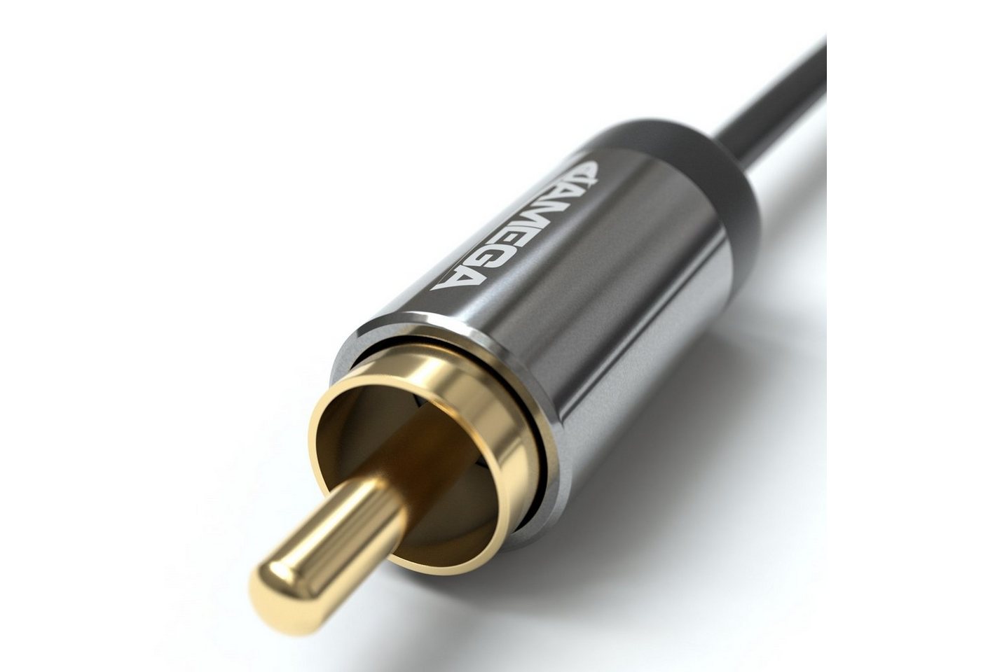 JAMEGA 0,2m Cinch Y-Adapter Audio Verteiler Y-Kabel für Subwoofer 1xStecker Audio-Adapter – Bild 3 von 5