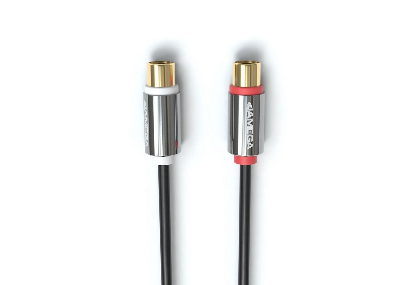 JAMEGA 0,2m Cinch Y-Adapter Audio Verteiler Y-Kabel für Subwoofer 1xStecker Audio-Adapter – Bild 4 von 5