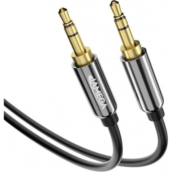 JAMEGA AUX Kabel 3,5mm Klinken Kabel Stereo Audio Auto Handy Mini Klinke Audio-Kabel, 3,5-mm-Klinke, 3,5-mm-Klinke (100 cm)