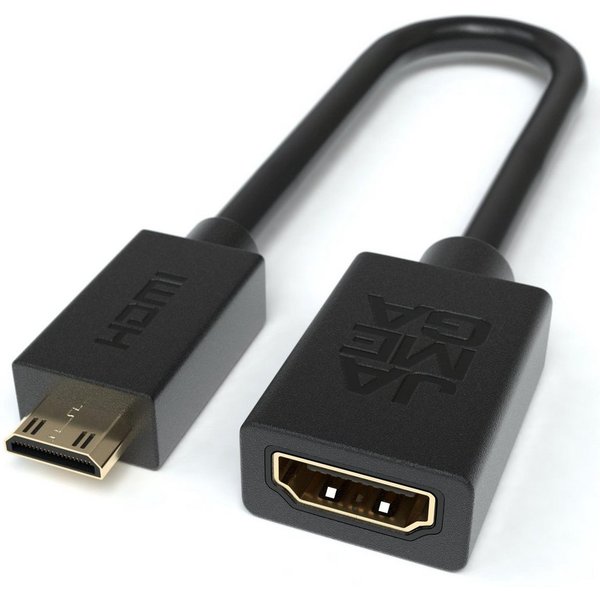 JAMEGA Mini HDMI Adapter Kabel, HDMI Buchse zu Mini HDMI Stecker 4K UHD HDMI-Adapter