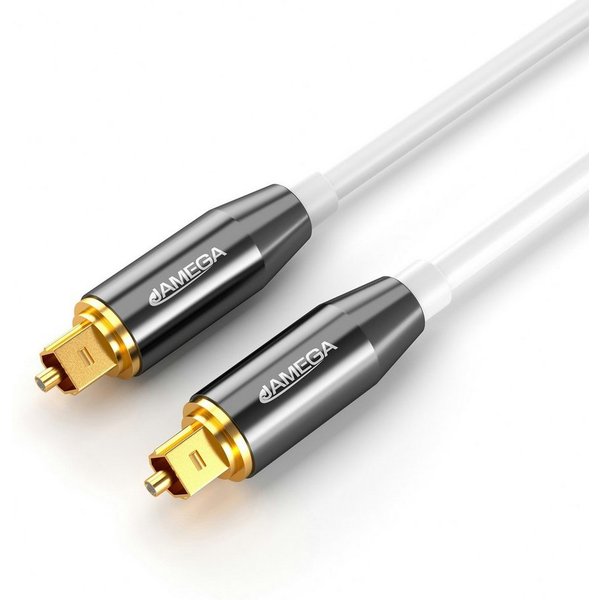 JAMEGA Toslink Kabel Optisches Audio Digitalkabel LWL SPDIF Audio-Kabel, S/PDIF, Toslink (100 cm)