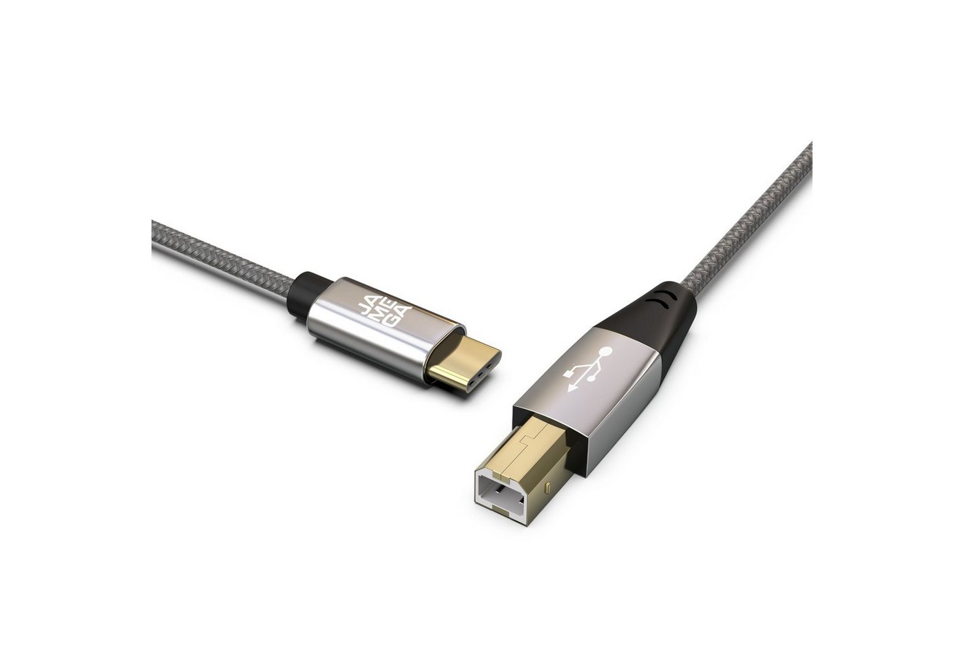 JAMEGA USB C auf USB B Druckerkabel Scannerkabel Datenkabel HP Canon Dell USB-Kabel, USB-A Stecker, USB-B Stecker, (100 cm) – Bild 3 von 5