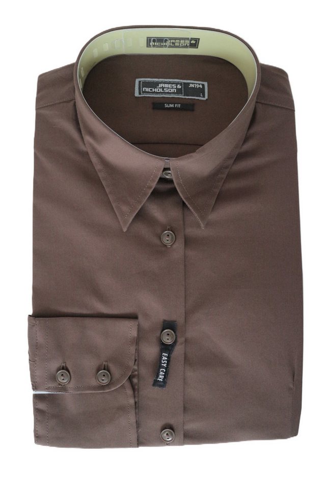 James & Nicholson Langarmbluse Körperbetont geschnittene Bluse mit Easy Care Ausrüstung JN194 – Bild 2 von 2