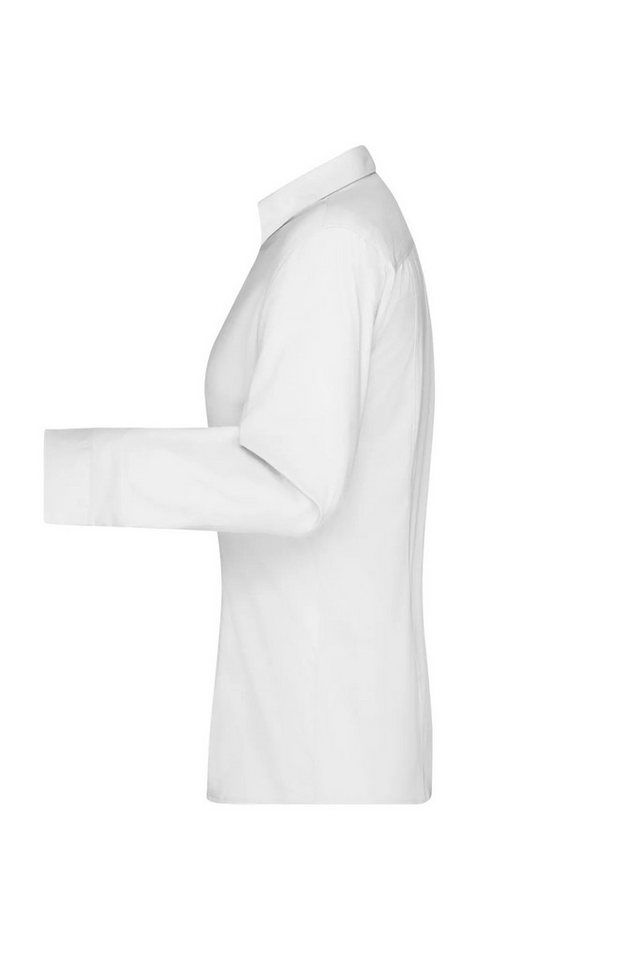 James & Nicholson Langarmbluse Taillierte Damen Bluse mit Easy Care Finish pflege und bügelleicht – Bild 3 von 4
