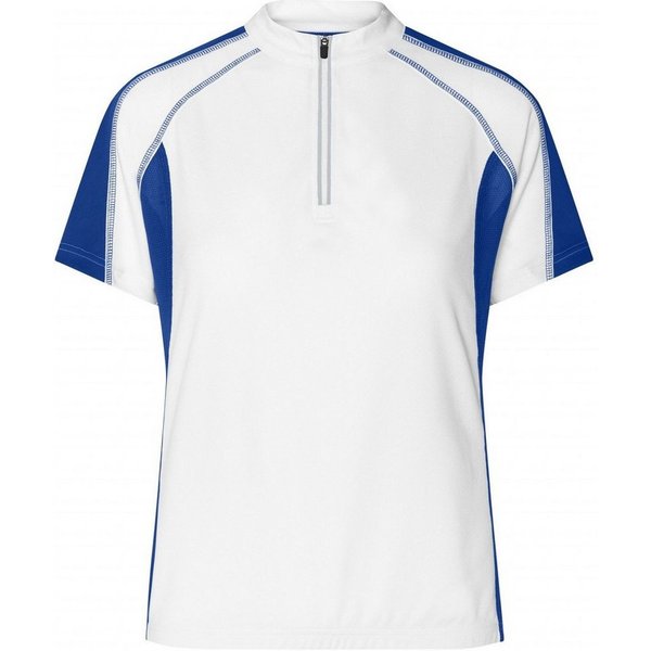 James & Nicholson Radtrikot Doppelpack Feminin tailliertes Damen Bikeshirt JN419 (Spar-Set, Doppelpack) Angenehm leichtes und atmungsaktives CoolDry®-Gewebe