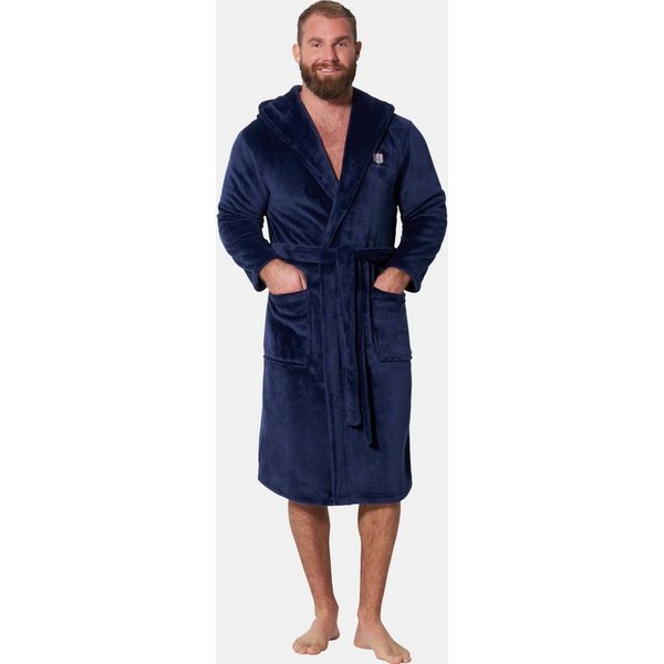 Jan Vanderstorm Bademantel FRODE, Langform, 100 % Polyester, -