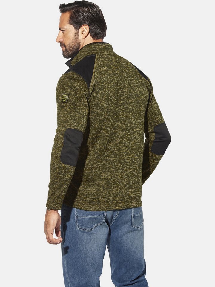 Jan Vanderstorm Fleecejacke HALVIK mit Ellenbogen-Patches – Bild 2 von 5