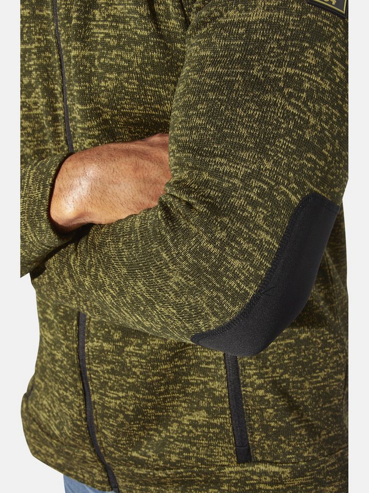 Jan Vanderstorm Fleecejacke HALVIK mit Ellenbogen-Patches – Bild 4 von 5