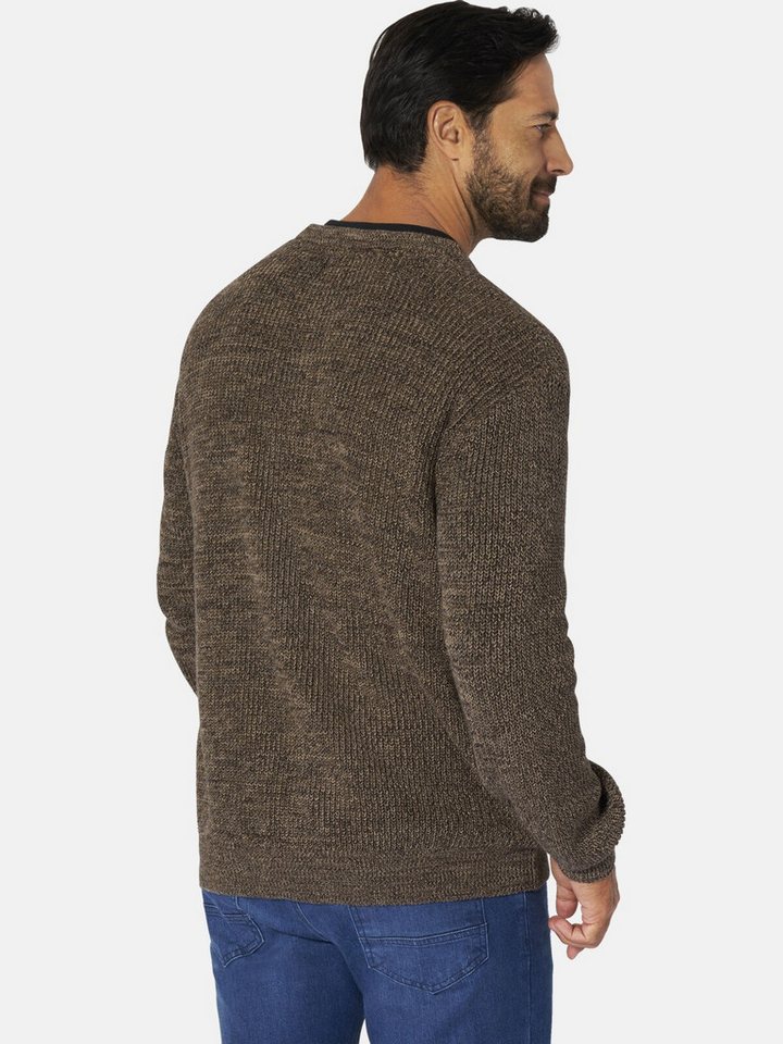 Jan Vanderstorm Strickpullover TJUSE aus dreifarbigem Grobstrick – Bild 2 von 5