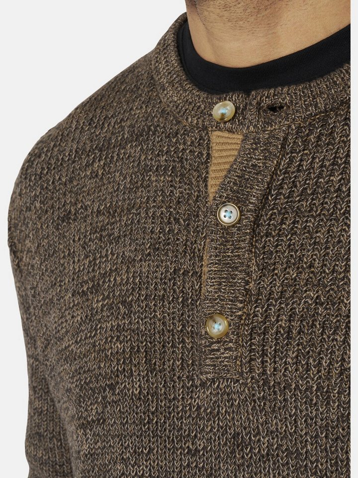 Jan Vanderstorm Strickpullover TJUSE aus dreifarbigem Grobstrick – Bild 4 von 5
