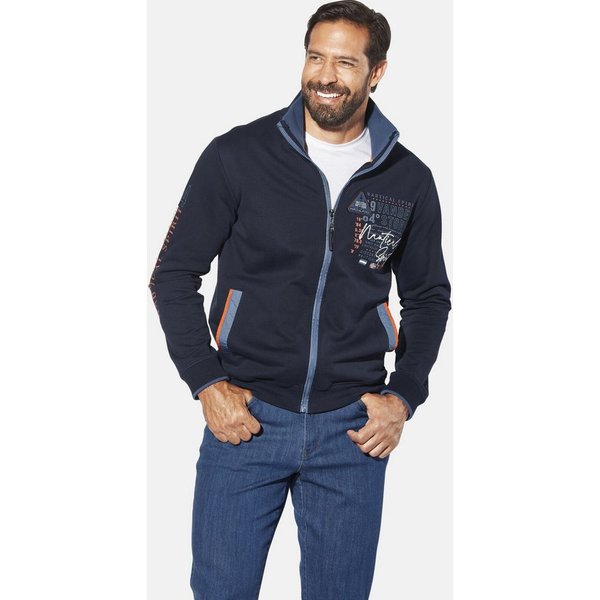 Jan Vanderstorm Sweatjacke LINDSEN mit elastischem Saumbund