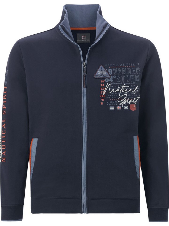 Jan Vanderstorm Sweatjacke LINDSEN mit elastischem Saumbund – Bild 3 von 5