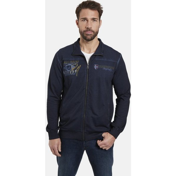 Jan Vanderstorm Sweatjacke SIVID, oil-dyed Optik