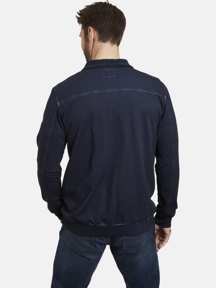 Jan Vanderstorm Sweatjacke SIVID, oil-dyed Optik – Bild 2 von 5