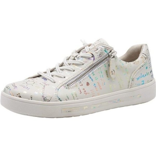 Jana 23660-42 weiss/bunt Damen Sneaker