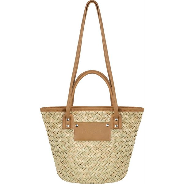 Janice Strandtasche Strohkorb 6 Liter Nabon, Damen Handtasche Sommertasche