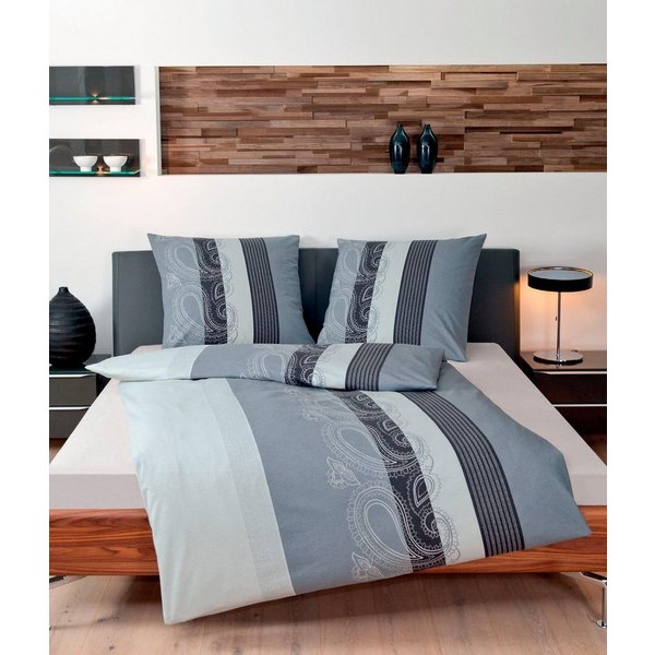 Janine Bettwäsche DAVOS 6456, Mako-Satin, 2 teilig, elegante Bettwäsche aus Baumwolle, in verschiedenen Qualitäten
