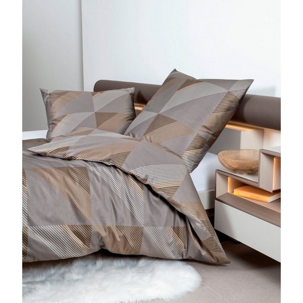 Janine Bettwäsche J. D., Mako-Satin, 2 teilig, mit Reissverschluss