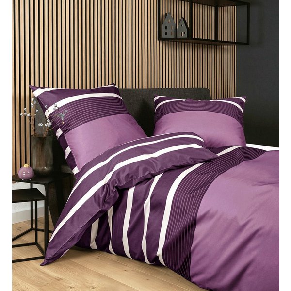 Janine Bettwäsche J. D., Mako-Satin, 2 teilig, Bettwäsche im Streifen-Design in verschiedenen Qualitäten