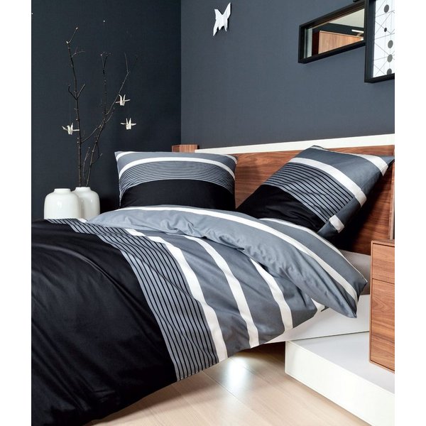 Janine Bettwäsche J. D., Mako-Satin, 2 teilig, Bettwäsche im Streifen-Design in verschiedenen Qualitäten