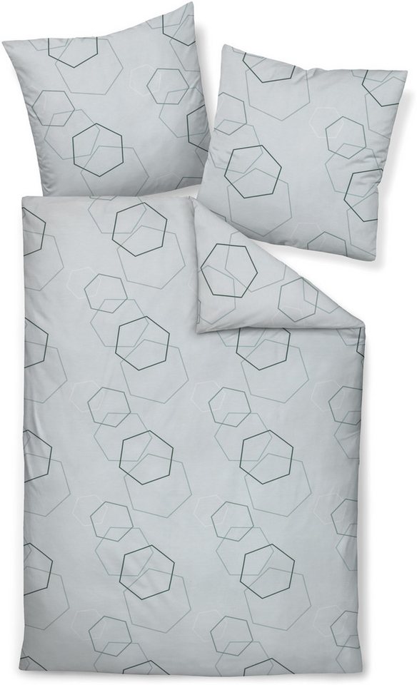 Janine Bettwäsche J. D., Mako-Satin, mit Reißverschluss – Bild 2 von 2