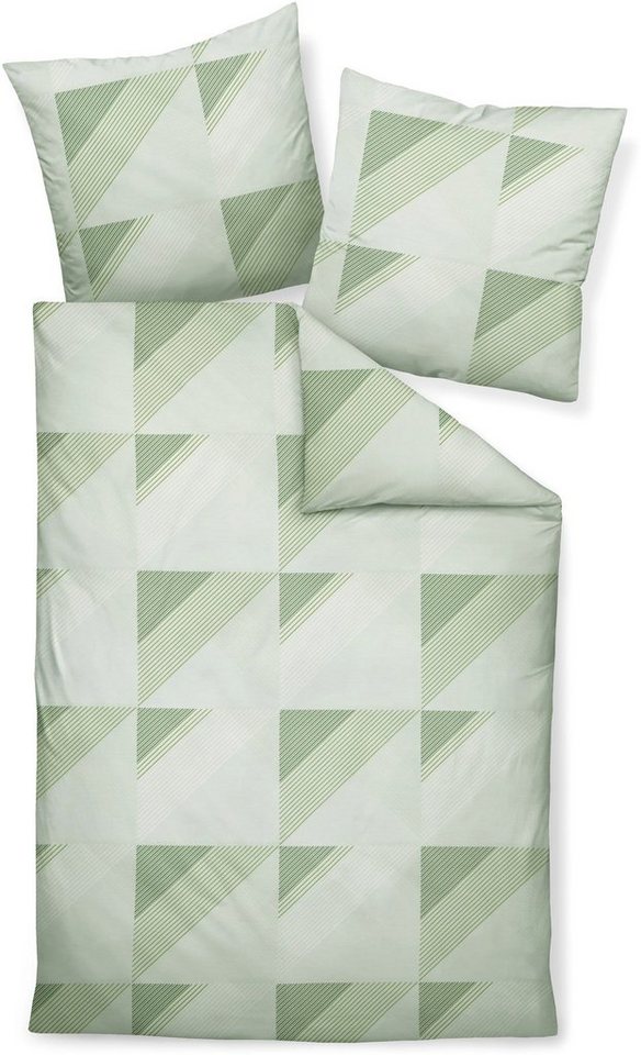Janine Bettwäsche J. D., Mako-Satin, 2 teilig, mit Reissverschluss – Bild 2 von 4
