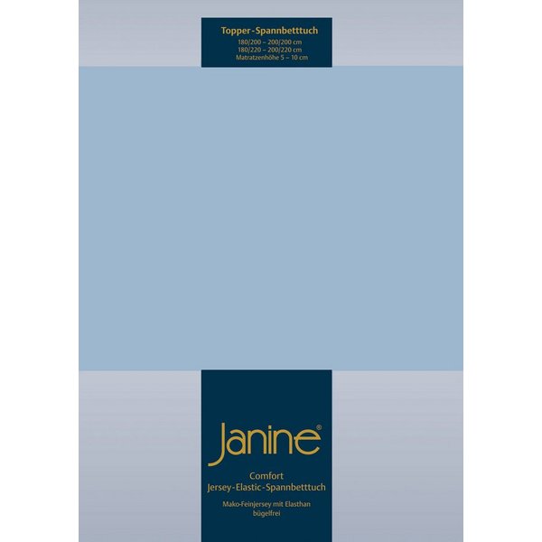 Janine Spannbettlaken TOPPER 5001, Jersey-Elasthan, Gummizug: rundum, (1 Stück), mit Rundumgummizug