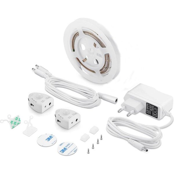 Jardinion LED-Lichterkette, Bewegungssensor, dimmbar, Timer, Nachttischbeleuchtung