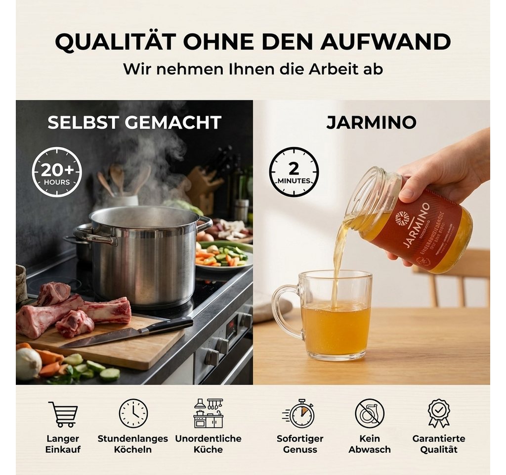 JARMINO Brühe Rinderknochenbrühe, 6 x 2100 ml – Bild 4 von 5