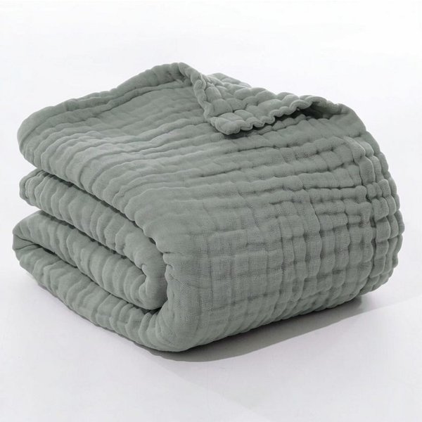 Wohndecke Musselin Decke Sofadecke, JASLIFE, Baumwolldecke,100% Baumwolle