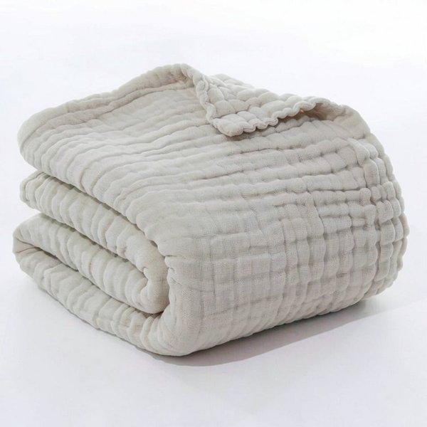 Wohndecke Musselin Decke Sofadecke, JASLIFE, Baumwolldecke,100% Baumwolle